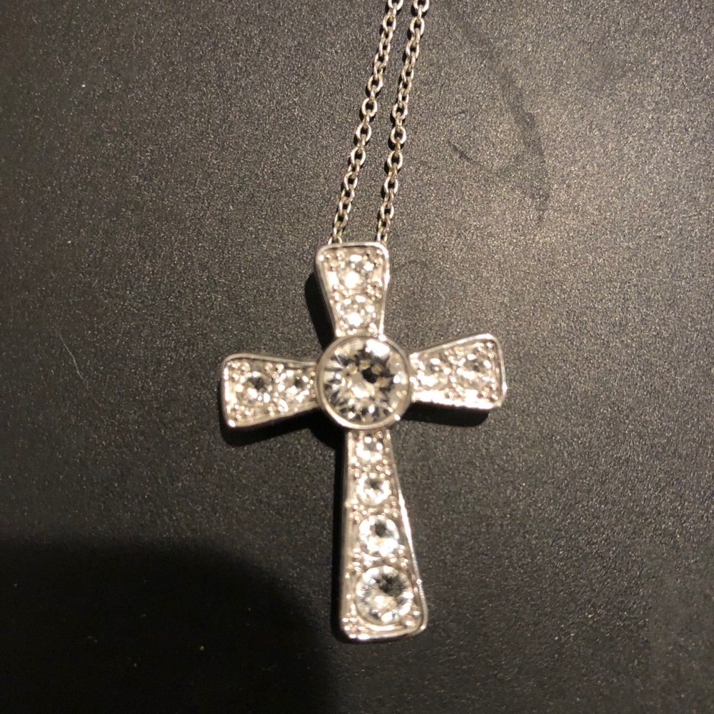 Swarovski Crystal cross necklace